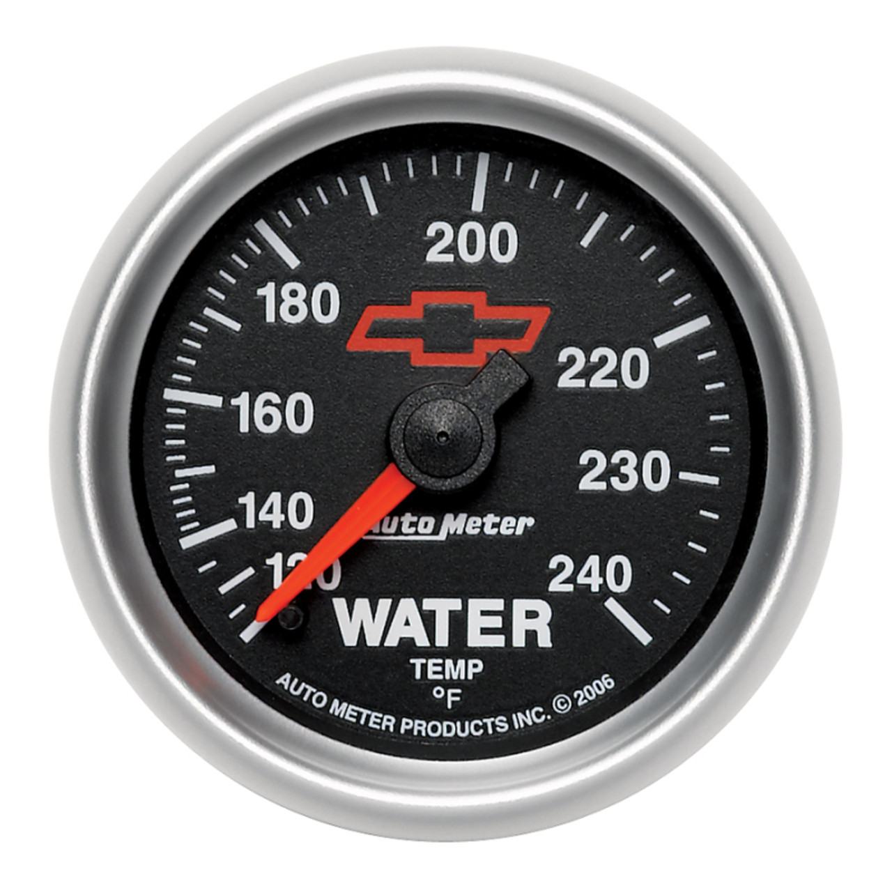 Autometer Sport-Comp II 2-1/16in 120-240 Deg Mechanical Water Temp Gauge - Bowtie Black - 3632-00406