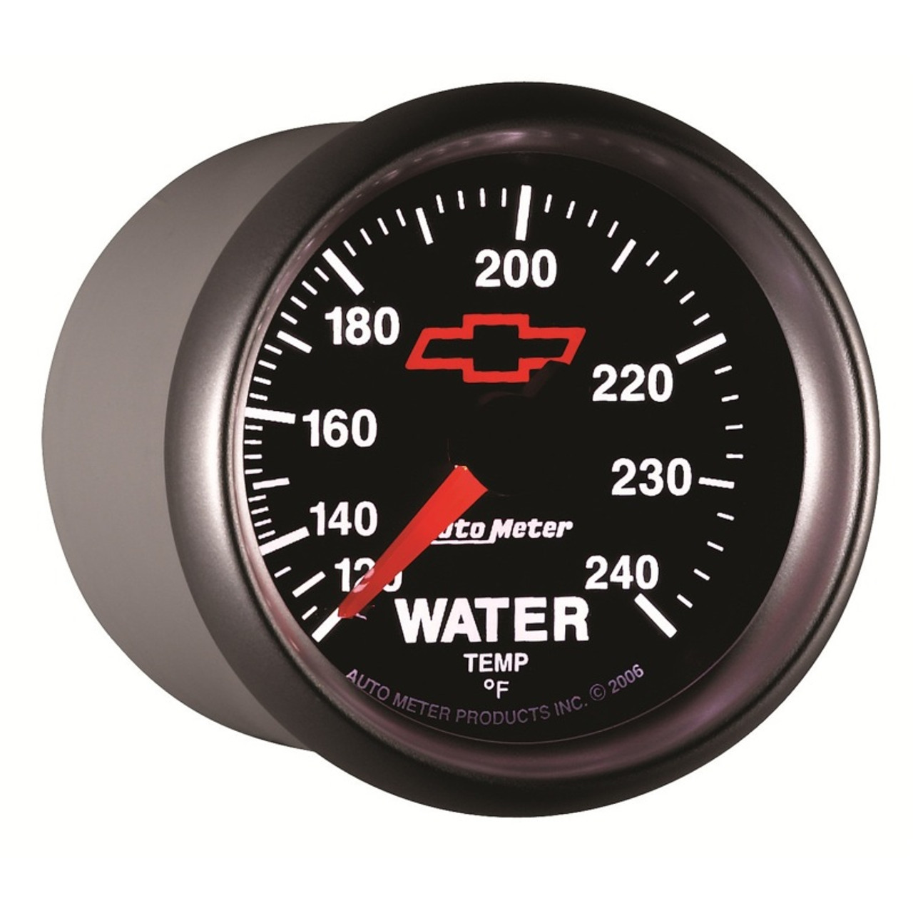 Autometer Sport-Comp II 2-1/16in 120-240 Deg Mechanical Water Temp Gauge - Bowtie Black - 3632-00406