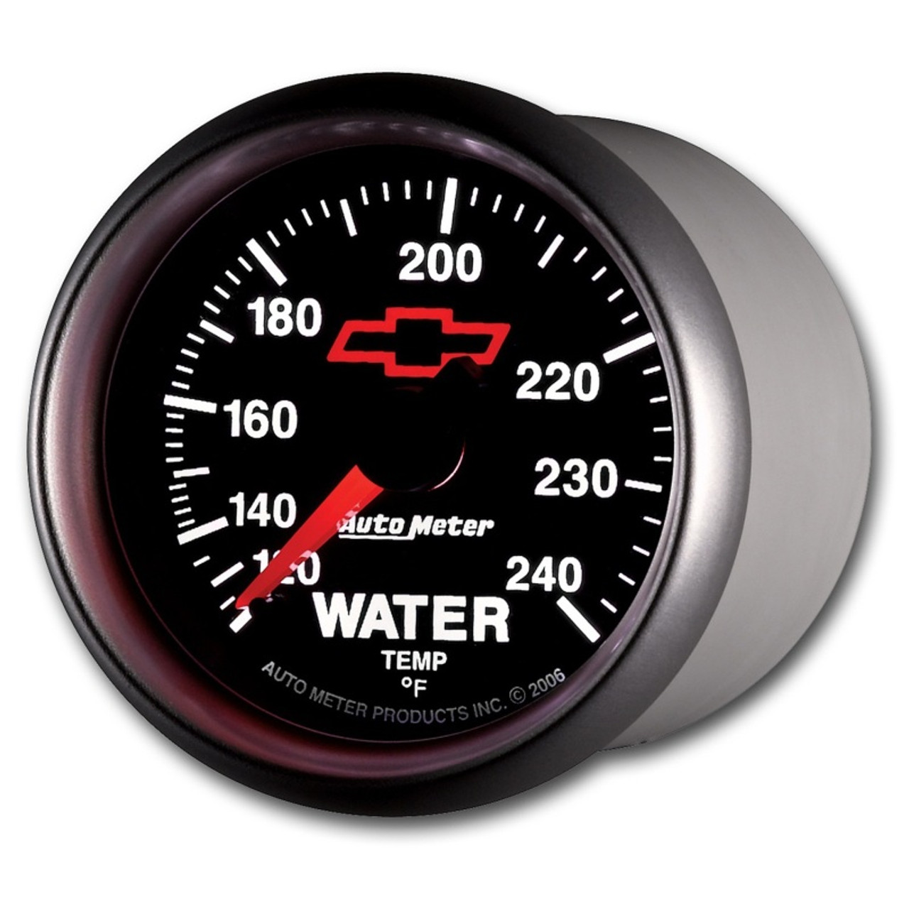 Autometer Sport-Comp II 2-1/16in 120-240 Deg Mechanical Water Temp Gauge - Bowtie Black - 3632-00406
