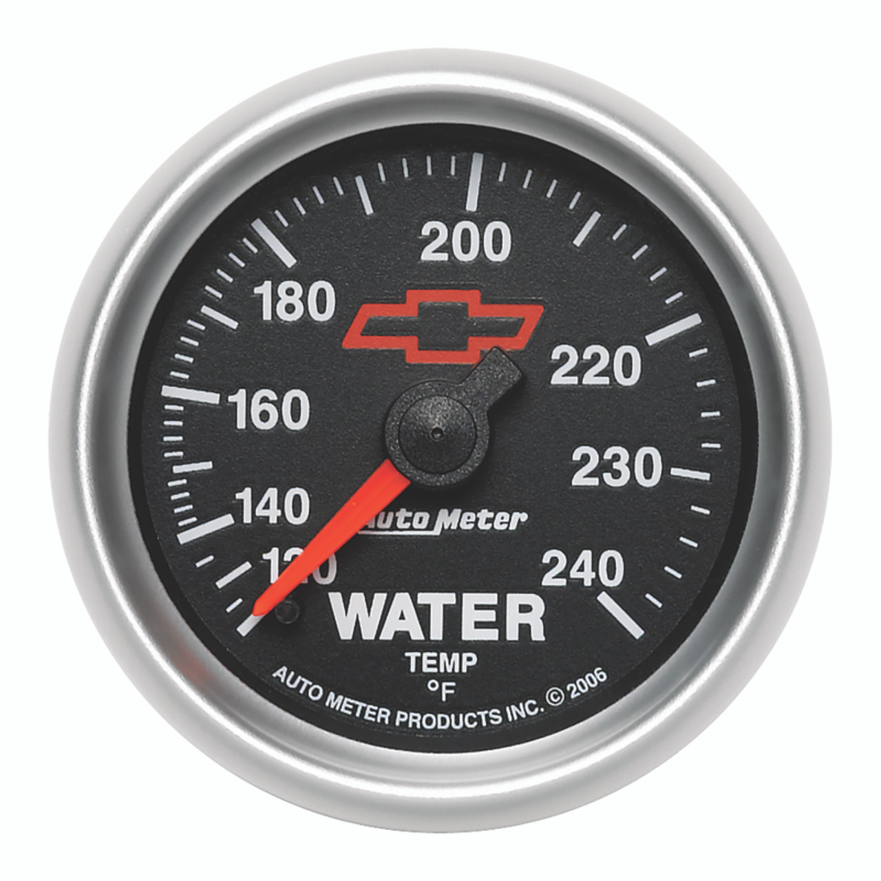Autometer Sport-Comp II 2-1/16in 120-240 Deg Mechanical Water Temp Gauge - Bowtie Black - 3632-00406