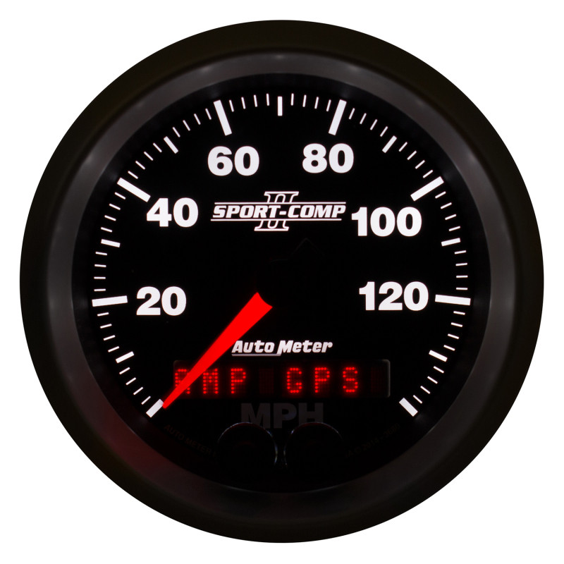 Autometer Sport-Comp II 3-3/8in 0-140MPH In-Dash Electronic GPS Programmable Speedometer - 3680