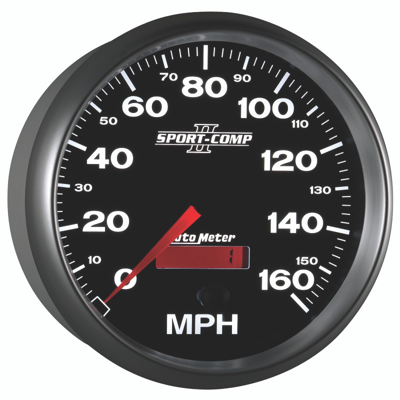 Autometer Sport-Comp II 5 inch 0-160MPH Electronic Programmable Speedometer - 3689