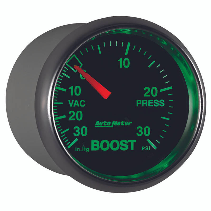 Autometer GS 52mm 30 In Hg.-Vac/30 PSI Mechanical Vacuum/Boost Gauge - 3803