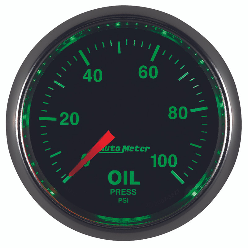 Autometer GS 52mm 0-100 PSI Mechanical Oil Pressure Gauge - 3821