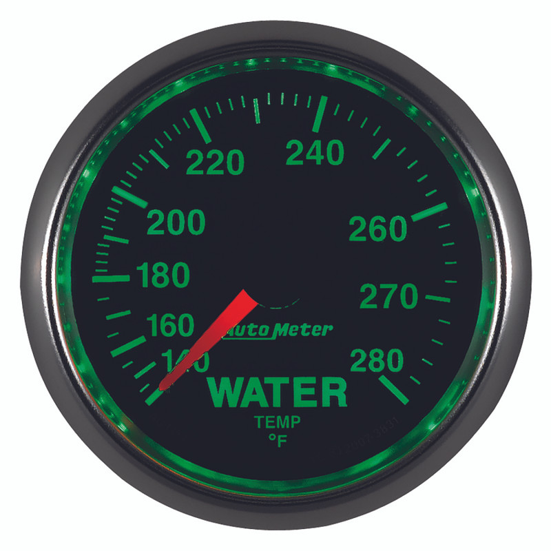 AutoMeter Gauge Water Temp 2-1/16in. 140-280 Deg. F Mechanical Gs - 3831