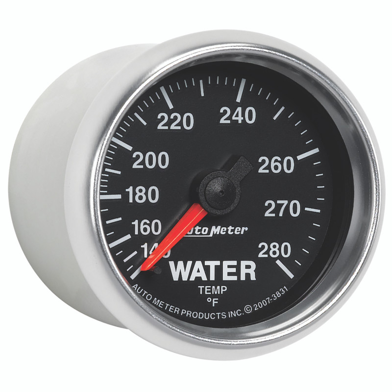 AutoMeter Gauge Water Temp 2-1/16in. 140-280 Deg. F Mechanical Gs - 3831