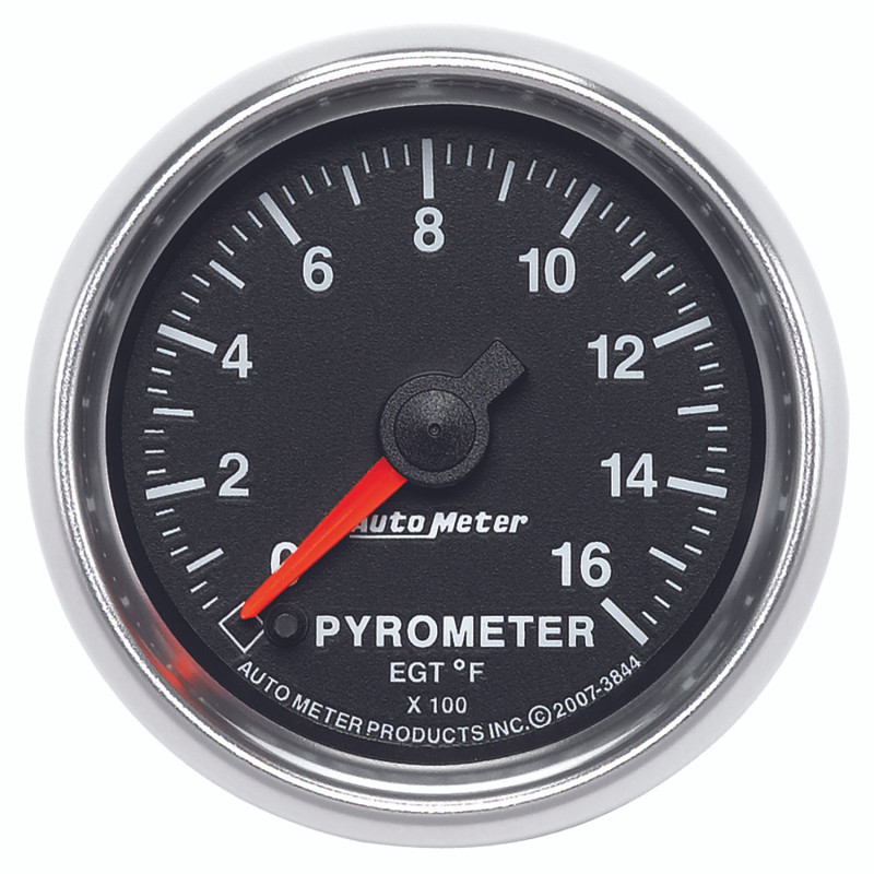 Autometer GS 0-1600 degree F Full Sweep Electronic Pyrometer Gauge - 3844
