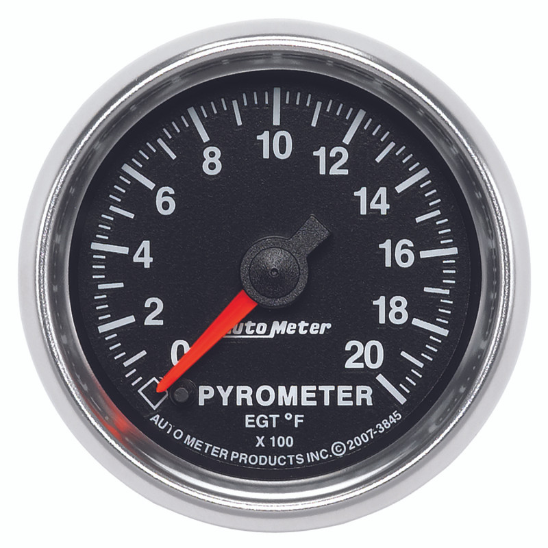 Autometer GS 0-2000 degree F Full Sweep Electronic Pyrometer Gauge - 3845
