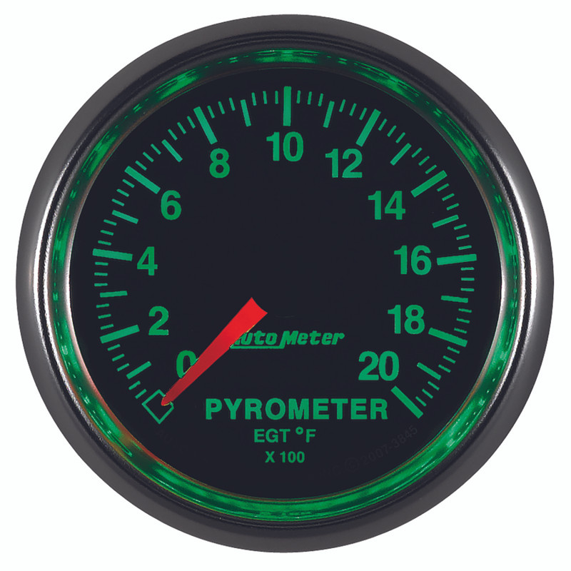 Autometer GS 0-2000 degree F Full Sweep Electronic Pyrometer Gauge - 3845