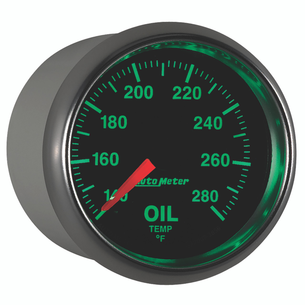 Autometer GS Series 2-1/16in Oil Temperature Gauge 140-280 Degrees Electric Full Sweep - 3856