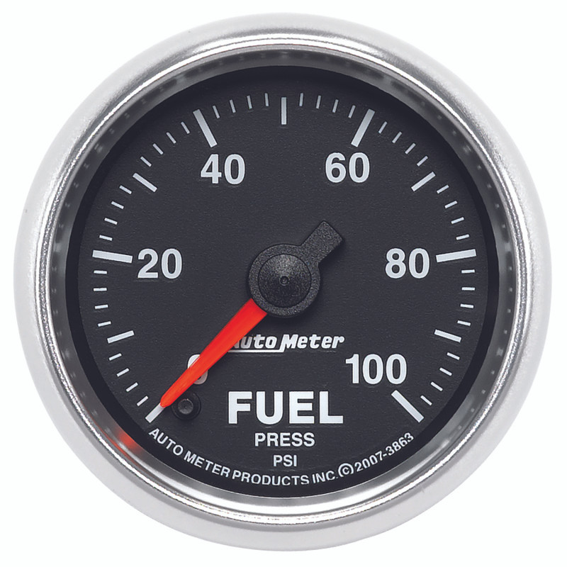 Autometer GS 0-100 PSI Full Sweep Electronic Fuel Pressure Gauge - 3863