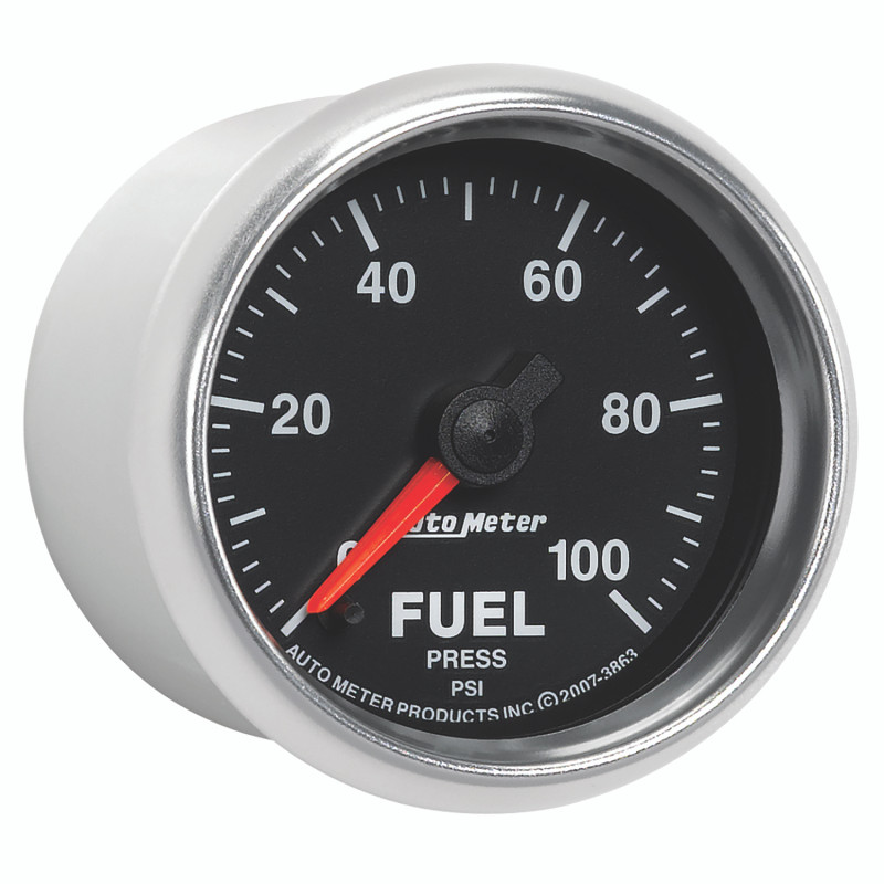Autometer GS 0-100 PSI Full Sweep Electronic Fuel Pressure Gauge - 3863