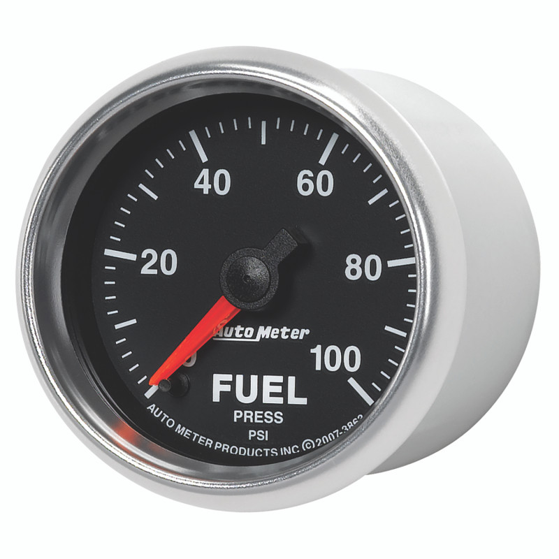 Autometer GS 0-100 PSI Full Sweep Electronic Fuel Pressure Gauge - 3863
