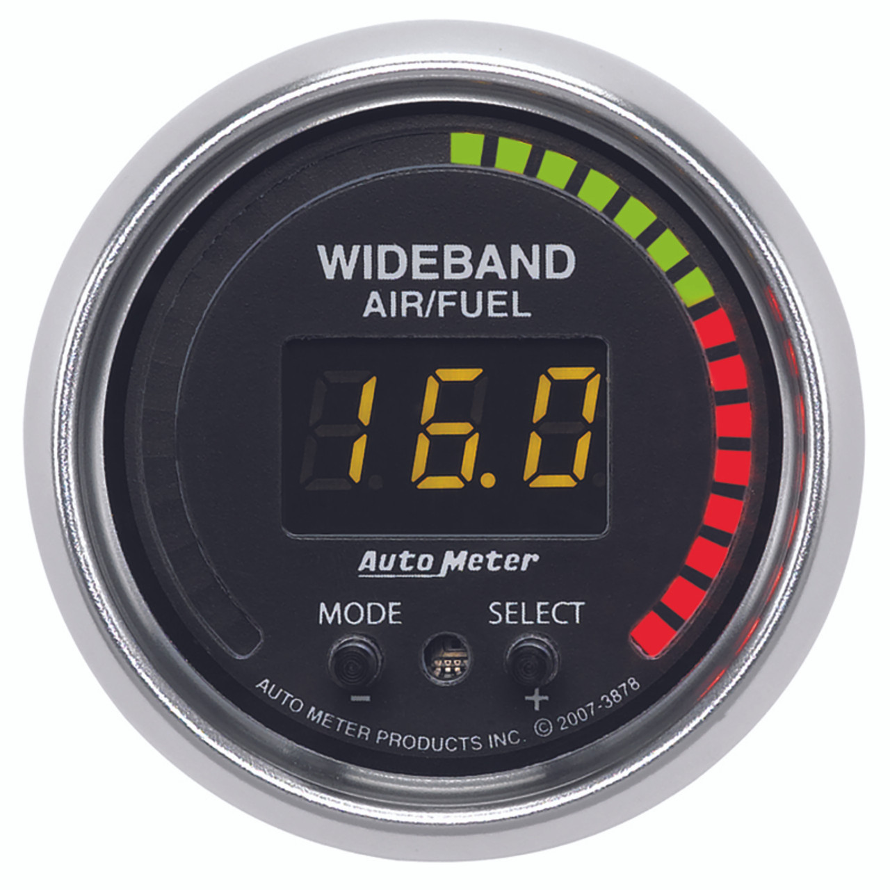 Autometer GS 52mm AFR or LAMBDA Digital Wideband Air/Fuel Ratio PRO Wideband A/F Kit - 3878