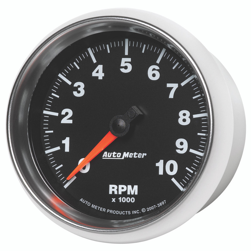 Autometer GS 3-3/8in 10000 RPM In-Dash Tachometer Gauge - 3897