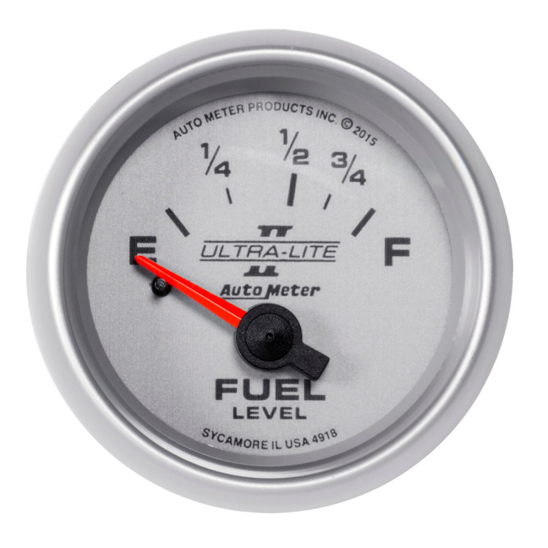 Autometer Ultra-Lite II Gauge Fuel Level 2 1/16in 16e To 158f Elec Ultra-Lite II - 4918