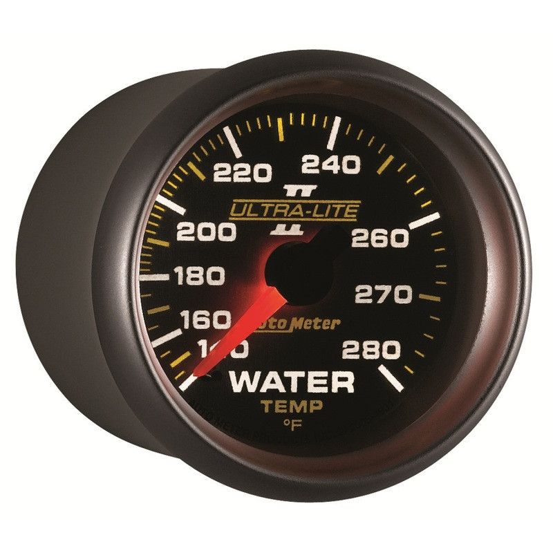 Autometer Ultra-Lite II 52mm 140-280 Deg F Mechanical Water Temp Gauge - 4931