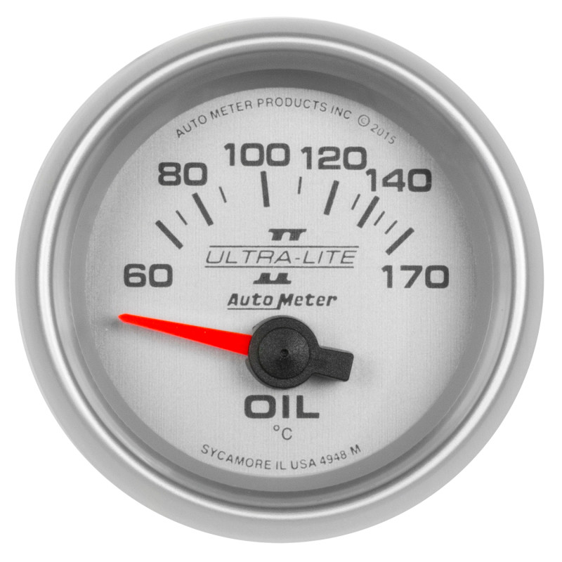Autometer Ultra-Lite II Gauge Oil Temp 2 1/16in 60-170f Electric Ultra-Lite II - 4948-M