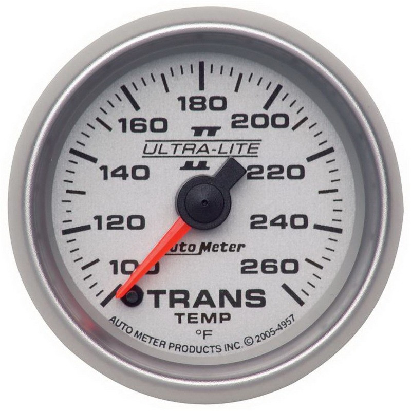 Autometer Ultra-Lite II  2-1/16in Transmission Temperature 100-260 Deg F Digital Stepper Motor Gauge - 4957
