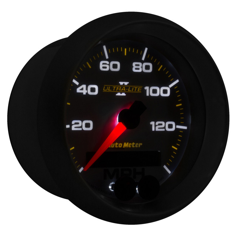Autometer Ultra-Lite II 3-3/8in 0-140MPH In-Dash Electronic GPS Programmable Speedometer - 4980