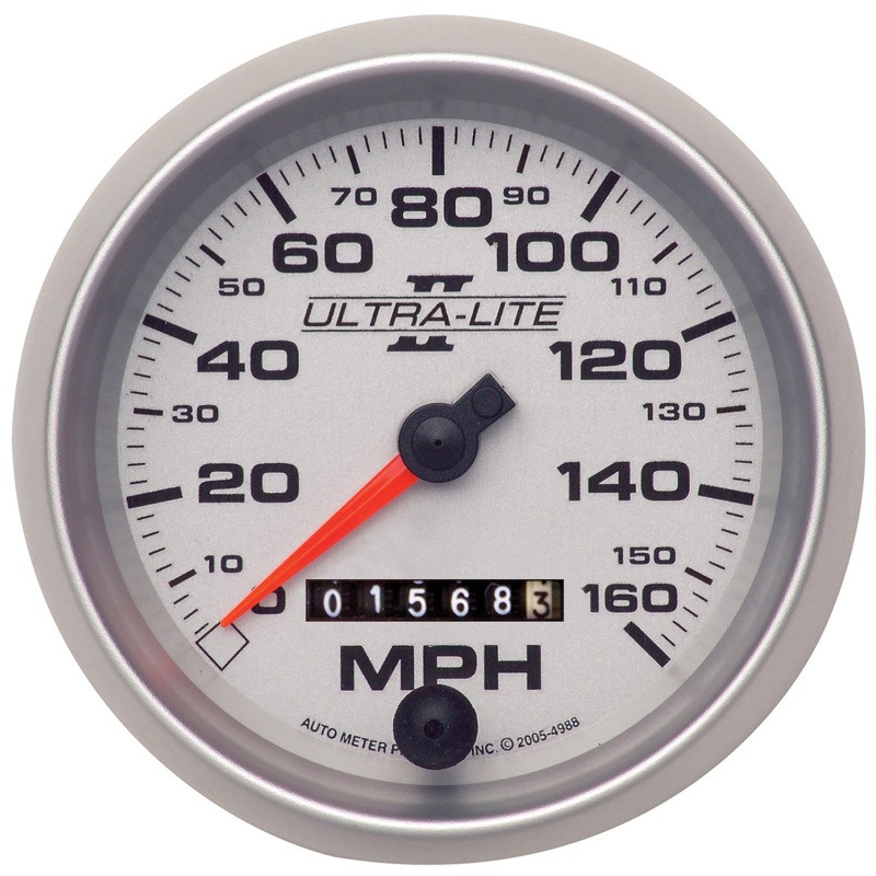 Autometer Ultra-Lite II 3-3/8in 160MPH Mechanical Speedometer - 4993