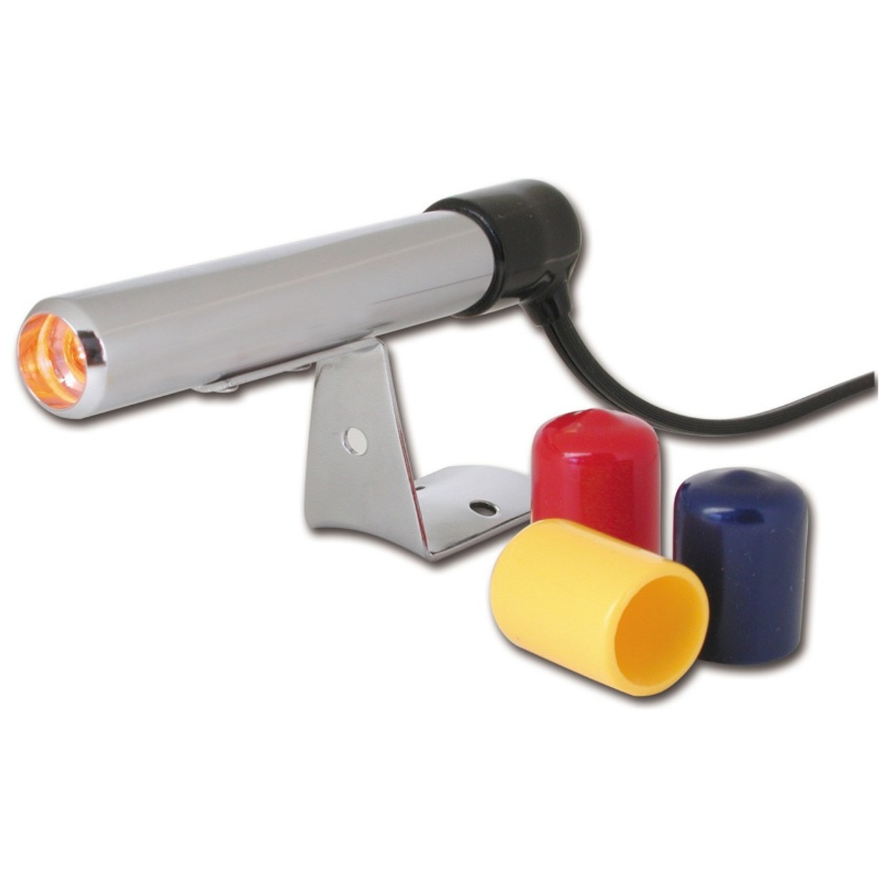 Autometer Shift Light - Amber LED - Pedestal - Chrome Quick-Lite Shift-Lite - 5329