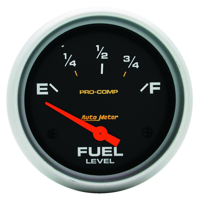 AutoMeter Gauge Fuel Level 2-5/8in. 0 Ohm(e) to 90 Ohm(f) Elec Pro-Comp - 5415