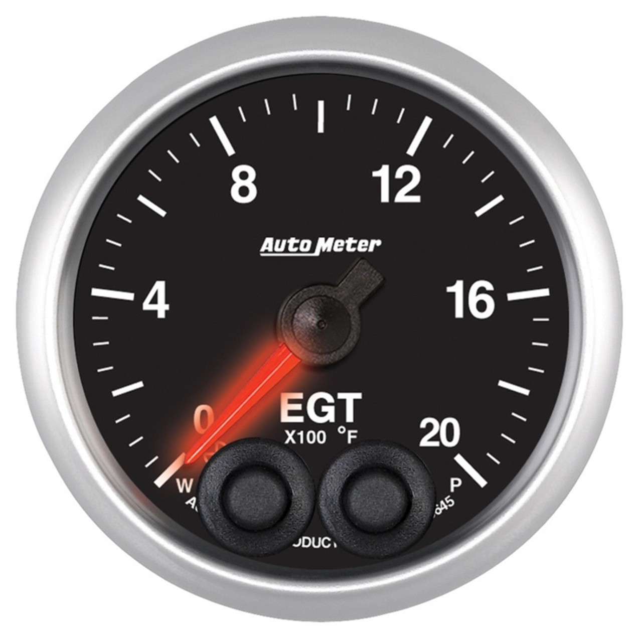 Autometer Elite 52mm 0-2000 Deg F Full Sweep Electronic Exhuast Gas Temperature Gauge - 5645