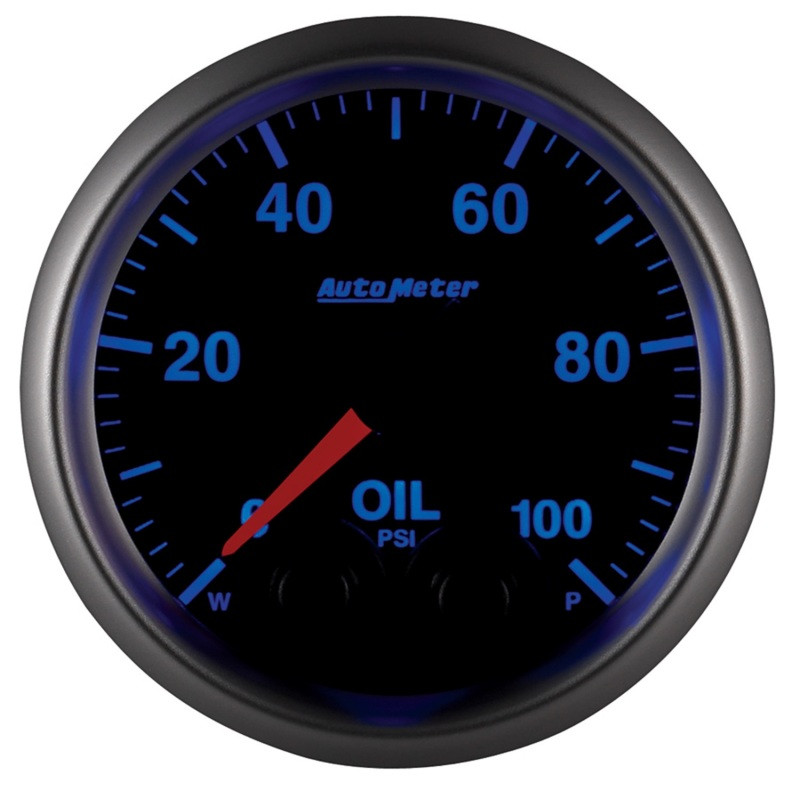 Autometer Elite 52mm Oil Pressure Peak and Warn Gauge w/ Electonic Control - 5652