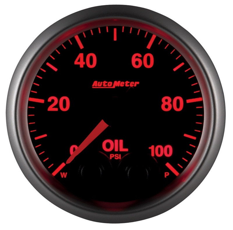Autometer Elite 52mm Oil Pressure Peak and Warn Gauge w/ Electonic Control - 5652