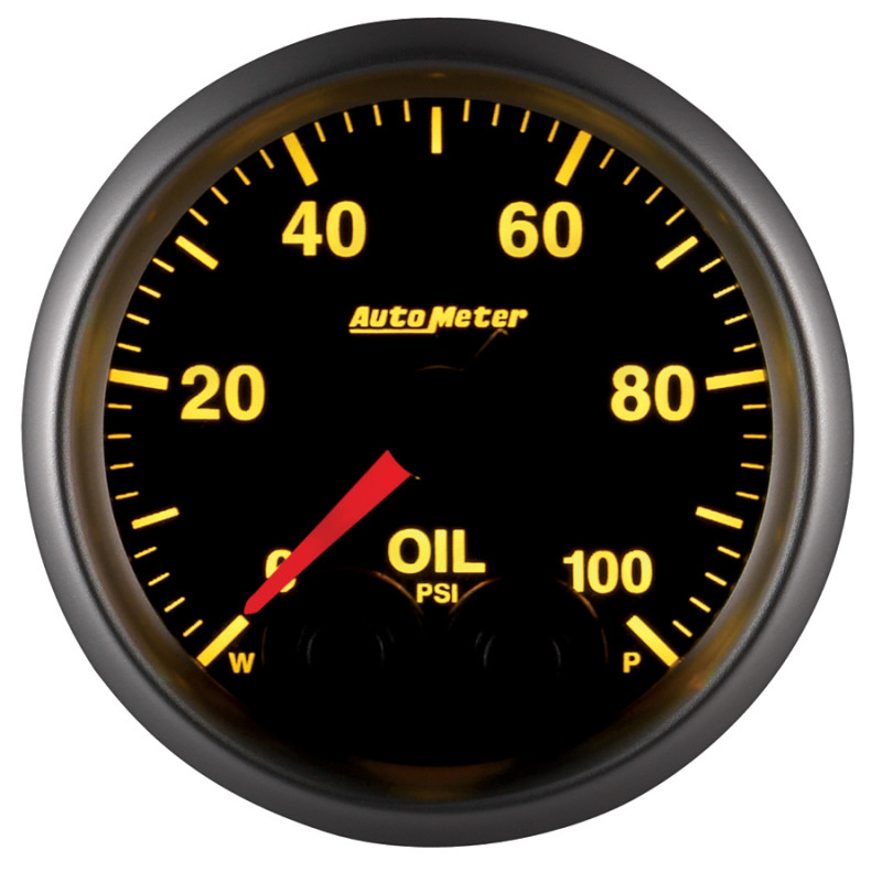 Autometer Elite 52mm Oil Pressure Peak and Warn Gauge w/ Electonic Control - 5652