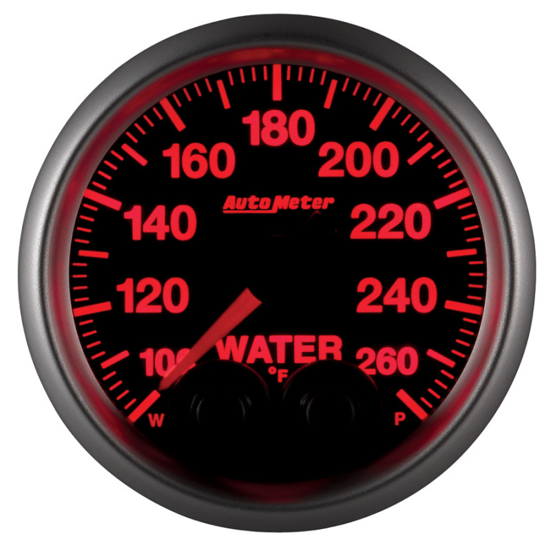 Autometer Elite Nascar 2-1/16in 100-260 Deg. F Water Temp. w/ Peak and Warn Gauge w/ Pro-Control - 5654-05702