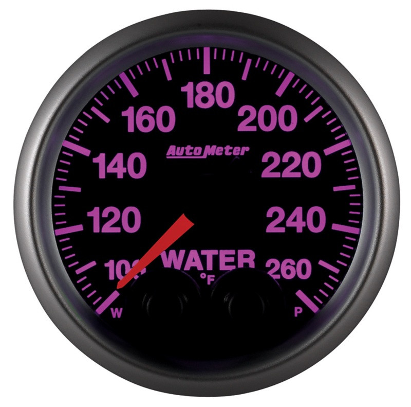 Autometer Elite Nascar 2-1/16in 100-260 Deg. F Water Temp. w/ Peak and Warn Gauge w/ Pro-Control - 5654-05702
