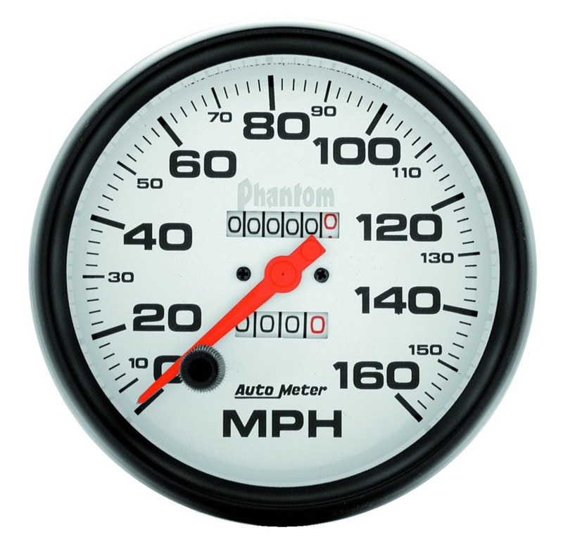 Autometer Phantom 5in 160 MPH In-Dash Mechanical Speedometer - 5895