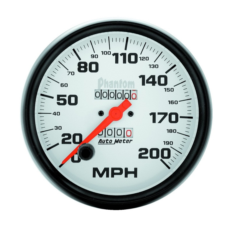 Autometer Phantom 5in 0-200 MPH Mechanical Speedometer - 5896