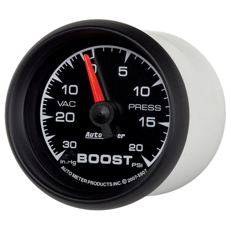 Autometer ES 52.4mm 30 In. HG/20 PSI Vacuum/Boost Gauge - 5907