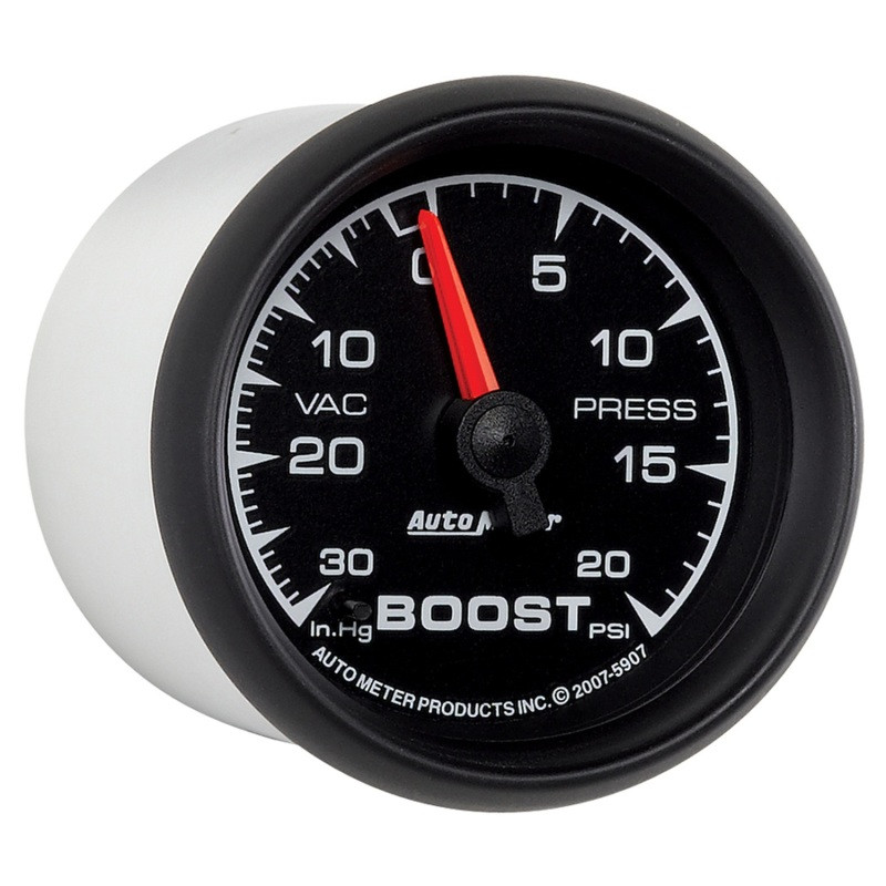 Autometer ES 52.4mm 30 In. HG/20 PSI Vacuum/Boost Gauge - 5907