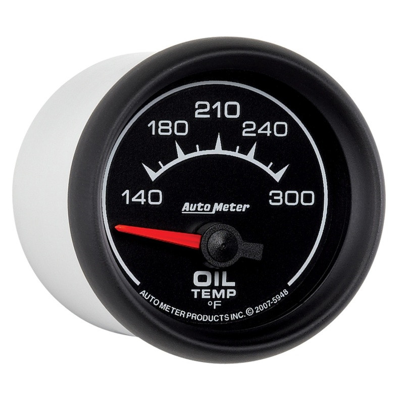 AutoMeter Gauge Oil Temp 2-1/16in. 140-300 Deg. F Electric Es - 5948