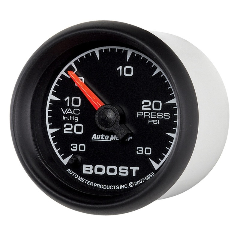 Autometer ES 52mm Full Sweep Electronic 30 In Hg-Vac/30 PSI Vacuum/Boost Gauge - 5959