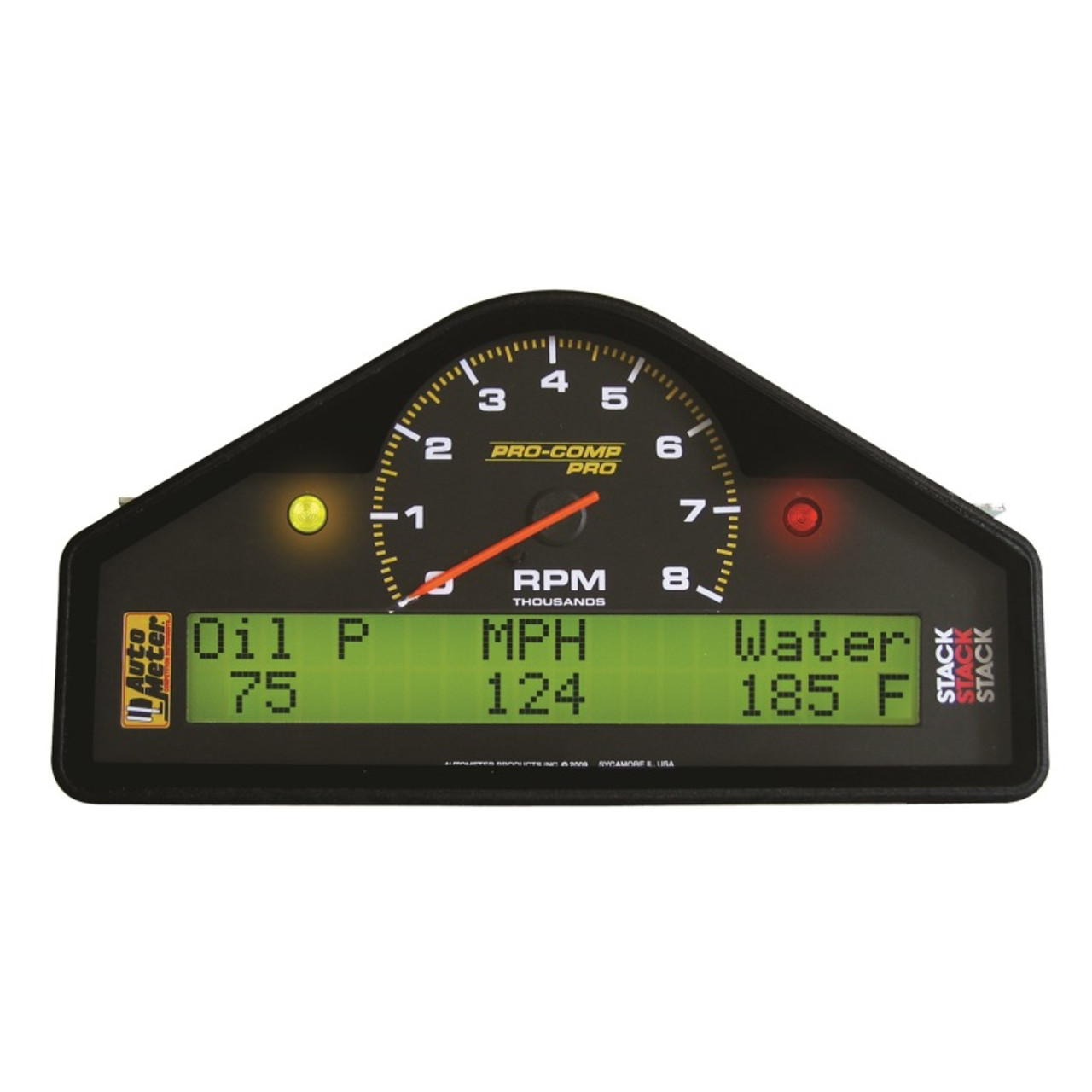 AutoMeter Street Dash Display 8K RPM/MPH/Oilp/Oilt/Wtmp/Volt Pro-Comp - 6002
