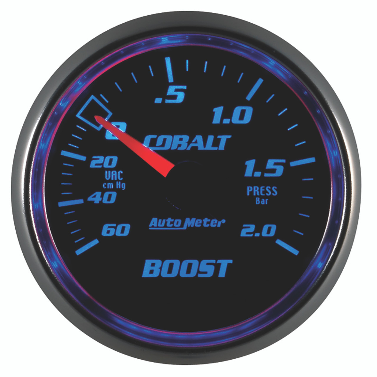 Autometer Cobalt 52mm 2 BAR Mechanical Boost Gauge - 6103-M