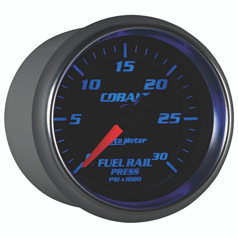 Autometer Cobalt 52mm 0-30,000 PSI F/S Electronic Diesel Fuel Rail Pressure Gauge (Cummins 5.9L) - 6186