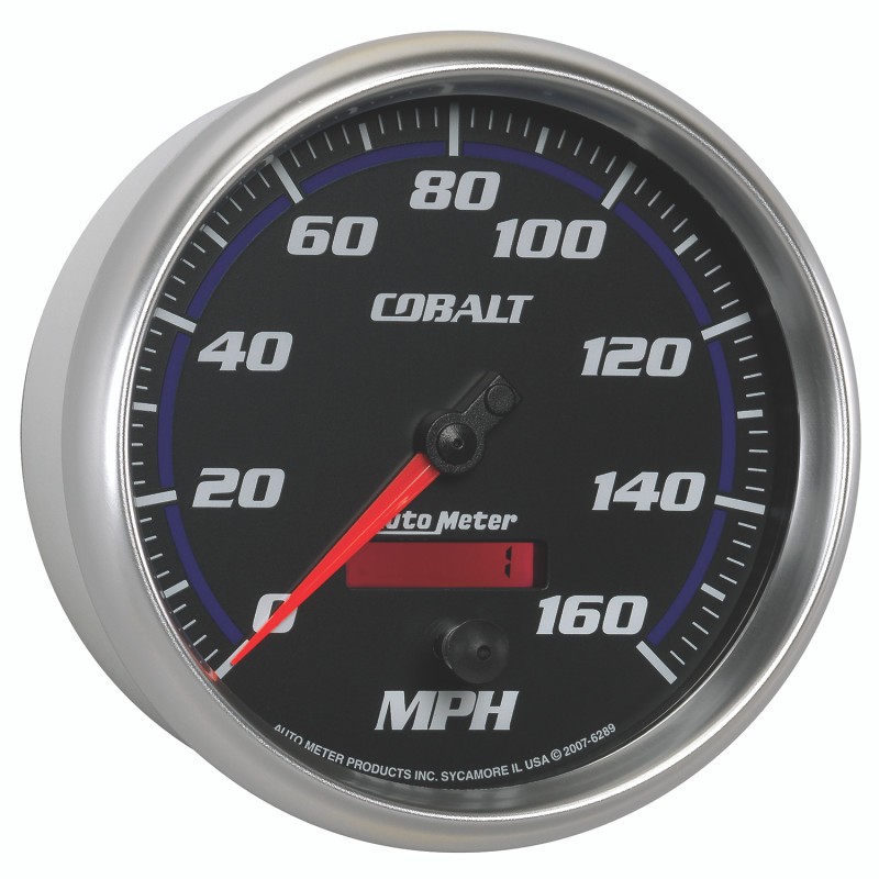 Autometer Cobalt 5in 160mph In-Dash Electronic Programmable Speedometer - 6289