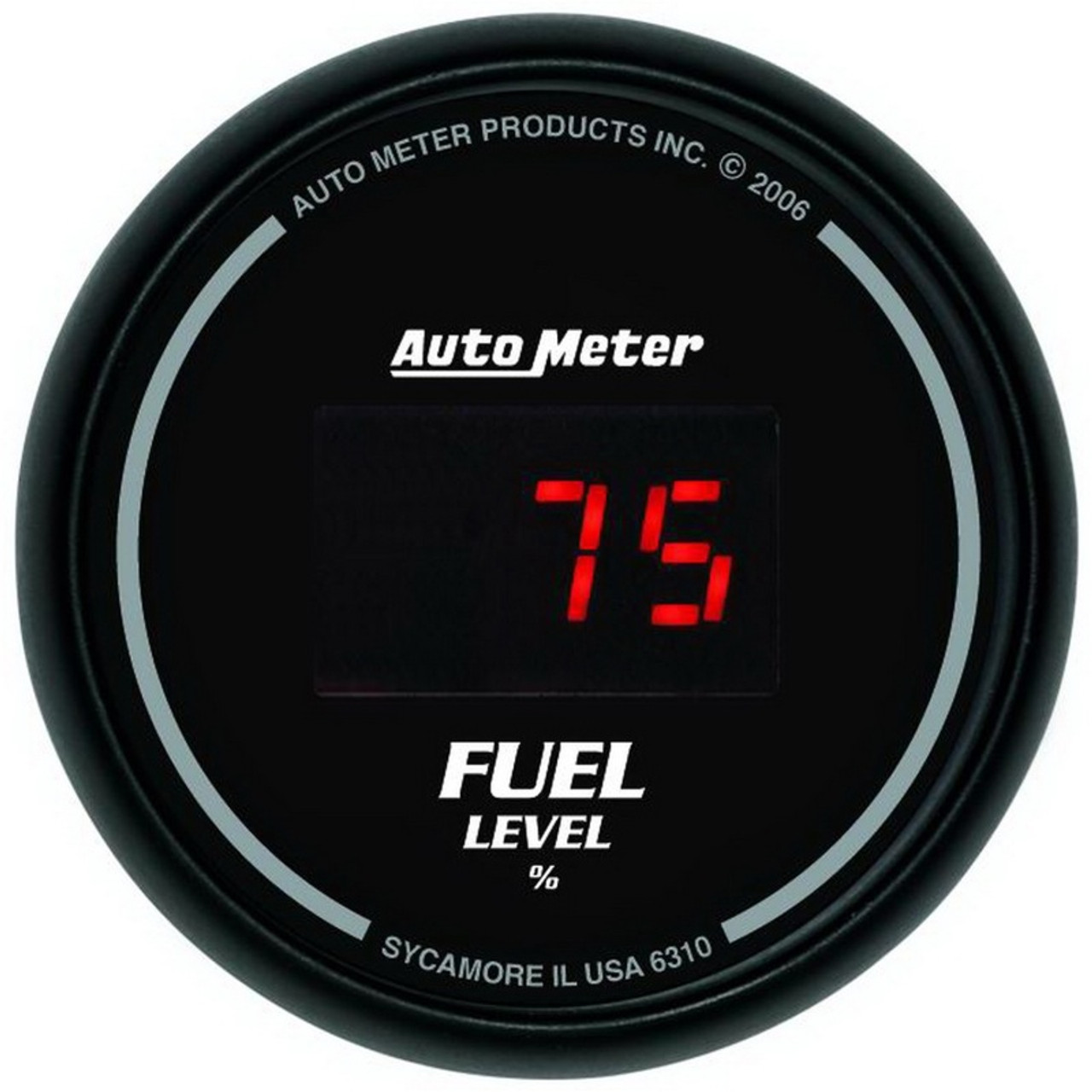 AutoMeter Gauge Kit 5 Pc. 3-3/8in. & 2-1/16in. Elec Speedo Digital Black Dial W/ Red Led - 6300