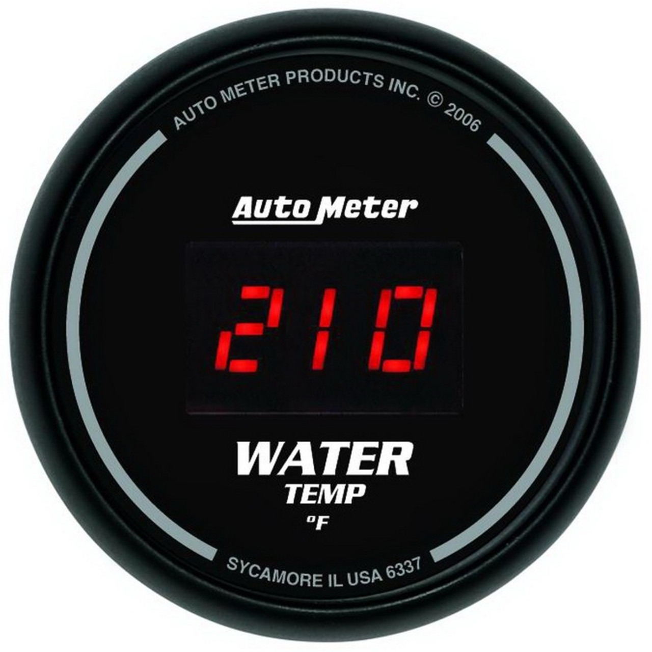 AutoMeter Gauge Kit 5 Pc. 3-3/8in. & 2-1/16in. Elec Speedo Digital Black Dial W/ Red Led - 6300