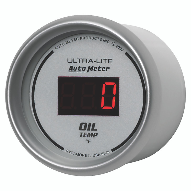 Autometer Ultra-Lite 52MM 0-340 Deg F Digital Oil Temperature - 6548