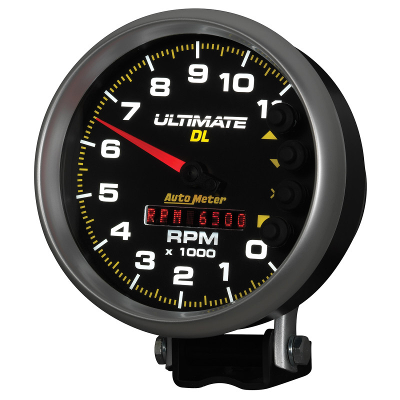 Autometer 5 inch Ultimate DL Playback Tachometer 11000 RPM - Black - 6897