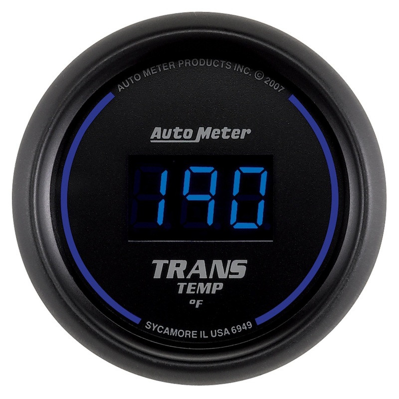 Autometer 52.4mm Black Digital Trans Temperature Gauge - 6949