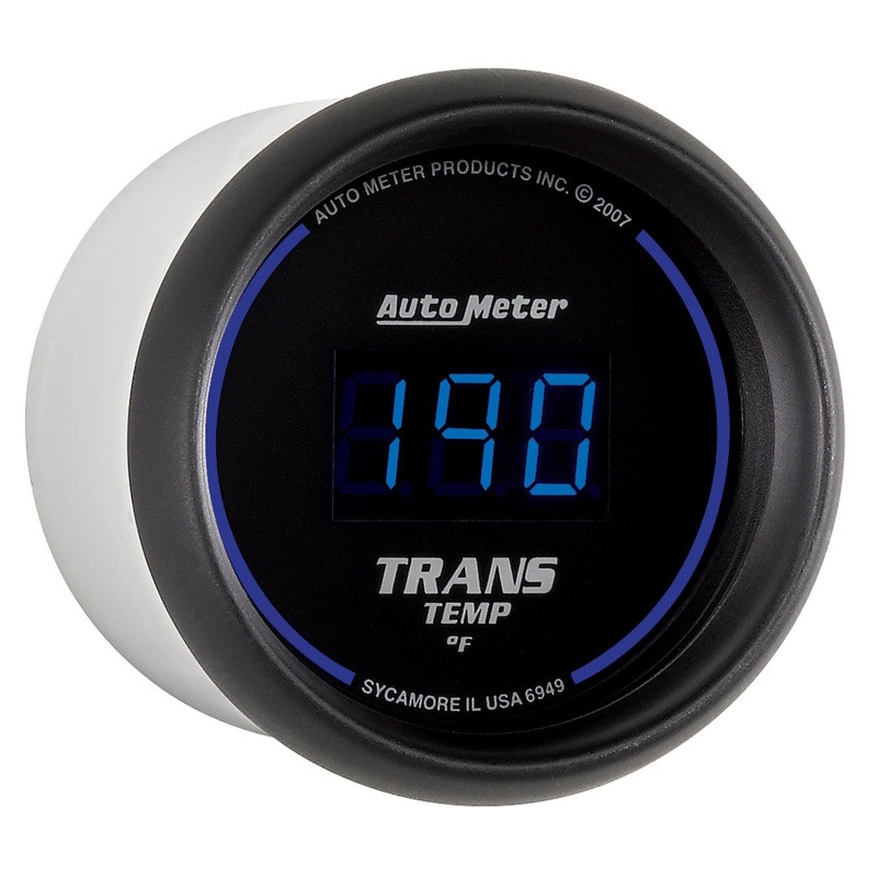 Autometer 52.4mm Black Digital Trans Temperature Gauge - 6949