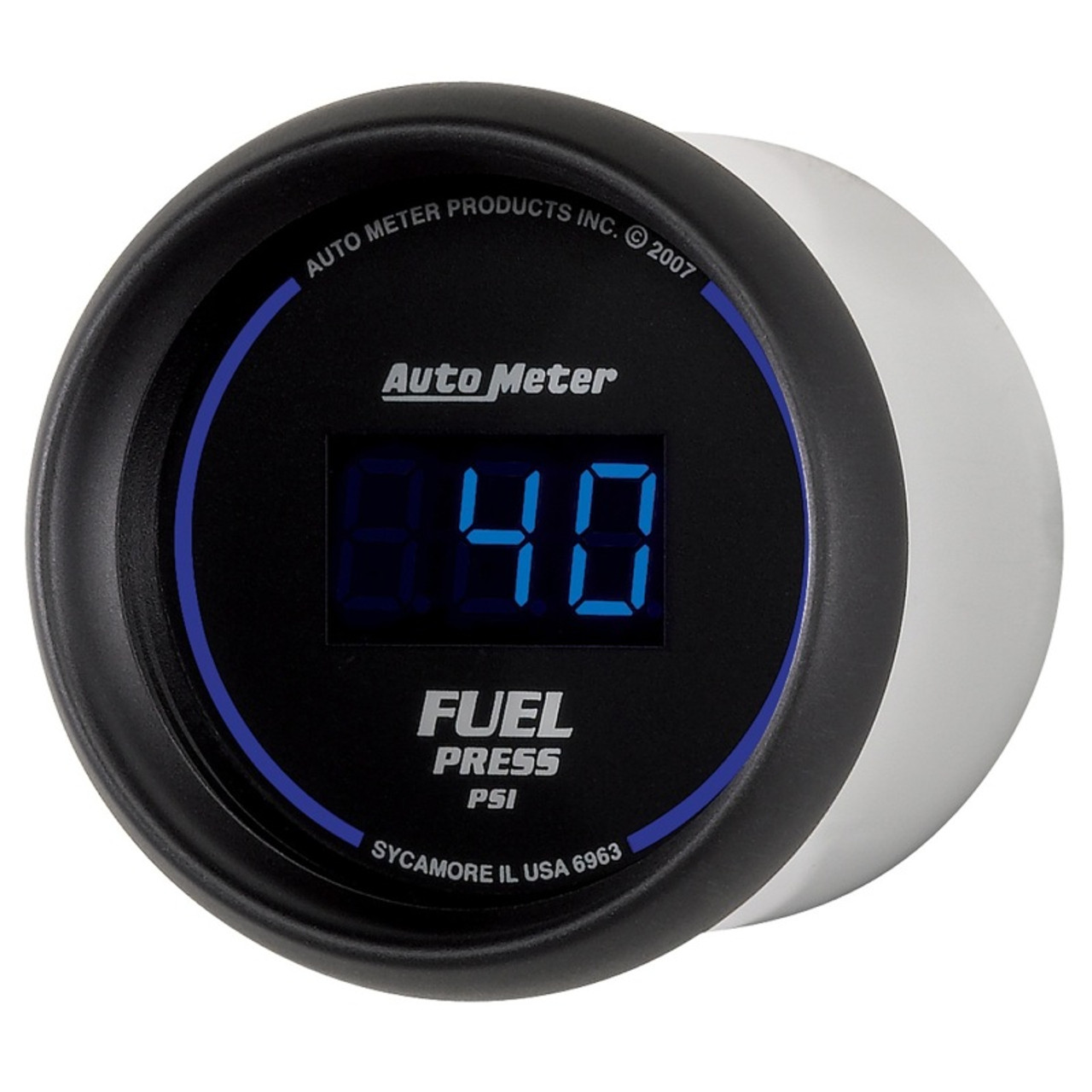 Autometer 52.4mm 1-100 PSI Black Digital Fuel Pressure Gauge - 6963